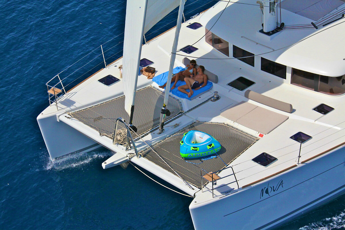 ENVY Yacht Charters - Relaxing on Deck