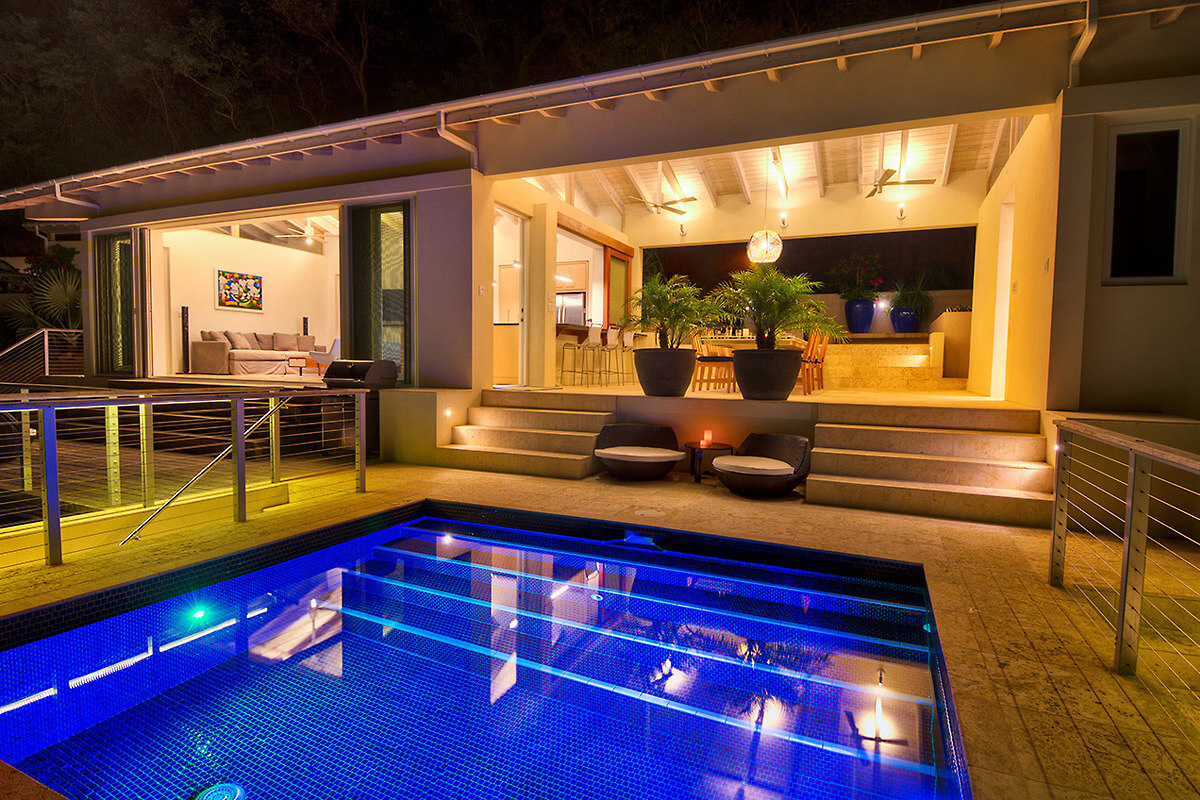 Villa Lune at Night